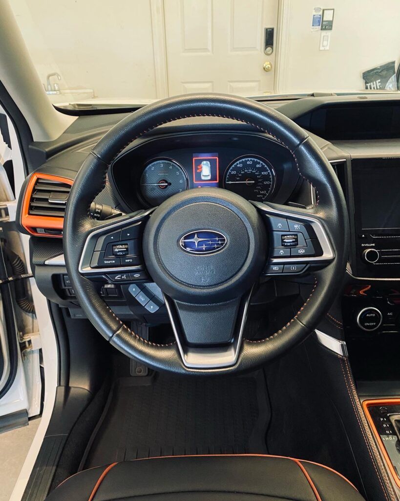 Interior Detailing Subaru Steering Wheel