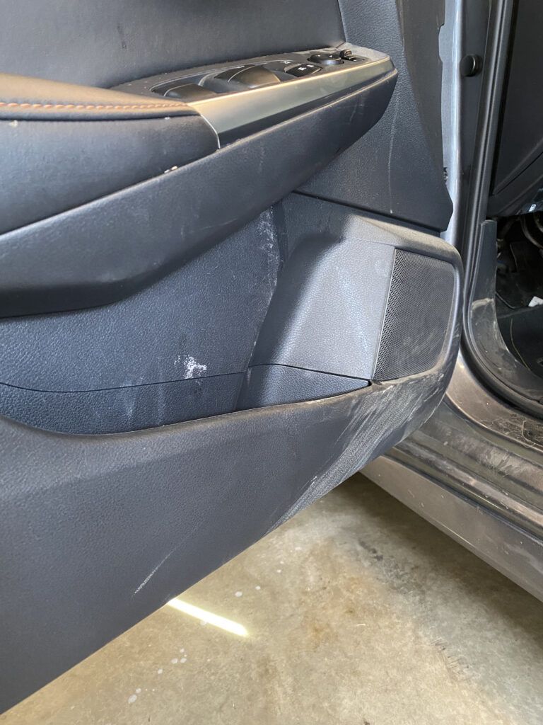 Door Panel on Nissan Sentra (Dirty)